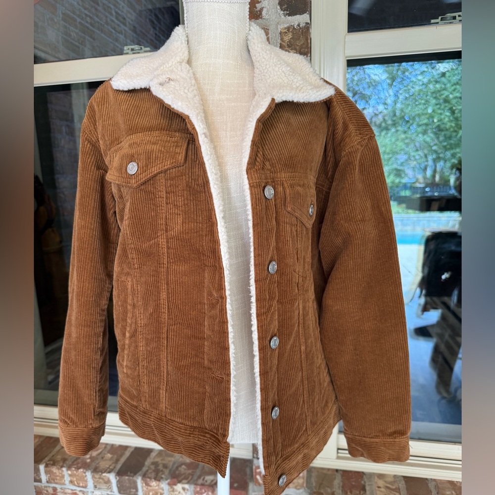 PacSun White Sherpa Jacket